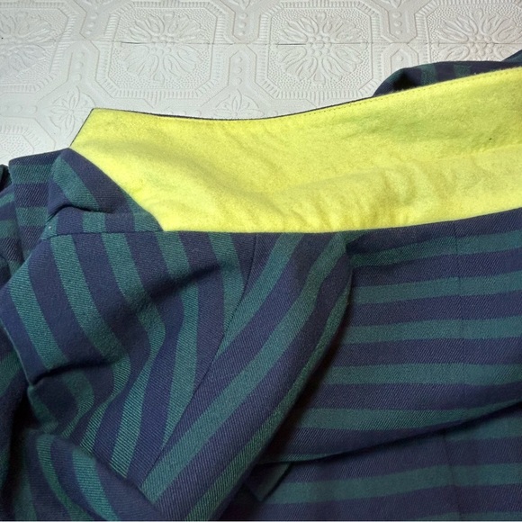 Merona Navy/Forest Green Striped Blazer EUC - Picture 8 of 10